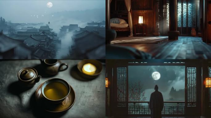 唐 李白 静夜思 无字幕