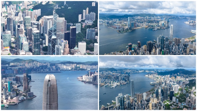 香港维多利亚港航拍合集宣传片