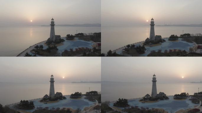 灯塔日出