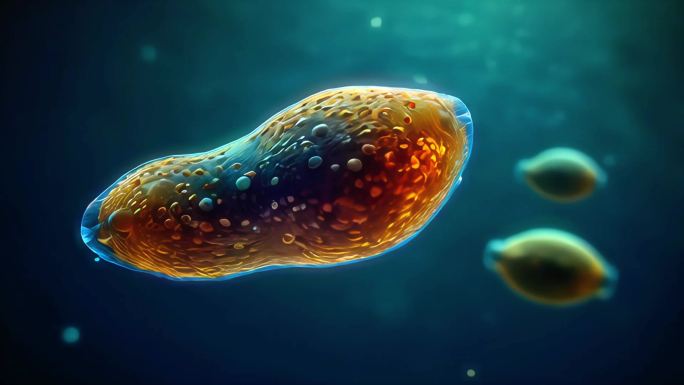 4K三维3D科技科幻生物细胞虚拟医学动画