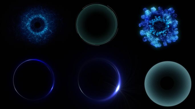 原创6款科技圆圈素材合集