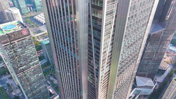 平安金融中心大厦深圳航拍城市地标高楼大厦