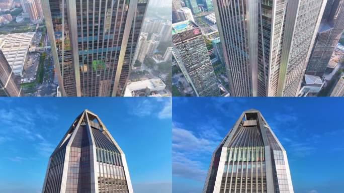 平安金融中心大厦深圳航拍城市地标高楼大厦