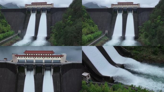 水库泄洪 水库排水 水库开闸放水