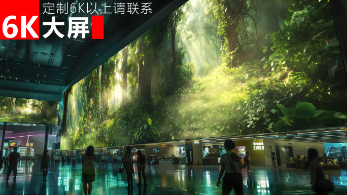 6K丛林秘境丁达尔斜光照射