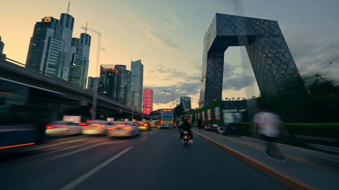 北京城市穿行延时大范围