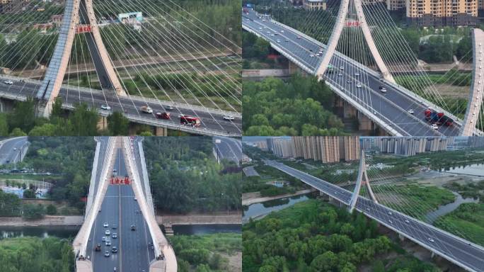 洛阳 凌波桥 航拍 4K