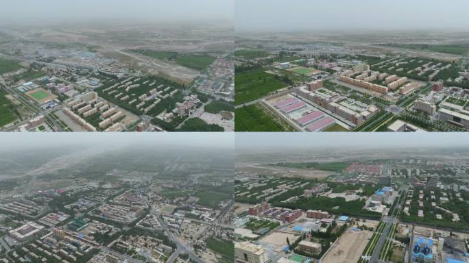新疆且末城市航拍