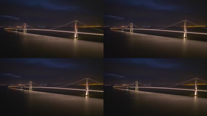 深中大桥夜景  深中通道夜景