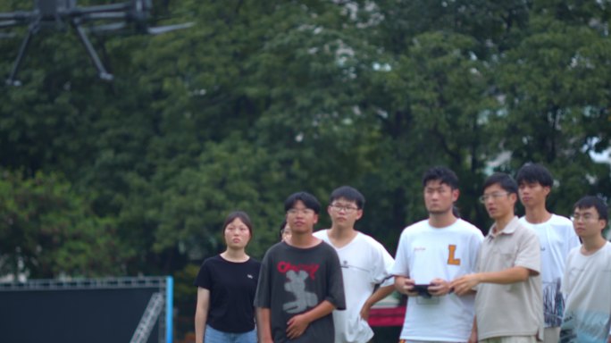 学校无人机培训训练【组镜】