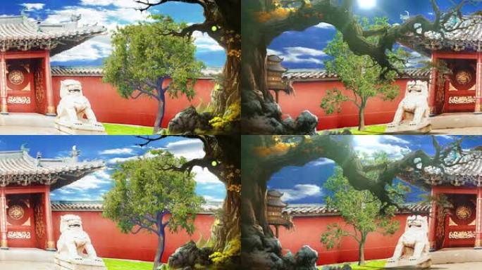 太师府 府邸  一品  戏曲 背景 大门