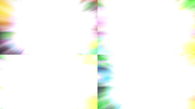 一个绿色的屏幕，彩色的爆炸