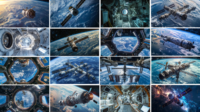 宇宙空间站 卫星 宇宙太空 探索空间站