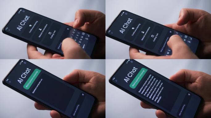 与人工智能在线聊天。写作提示和询问GPT语言模型。人工智能聊天机器人正在与人类进行对话。虚构的接口。
