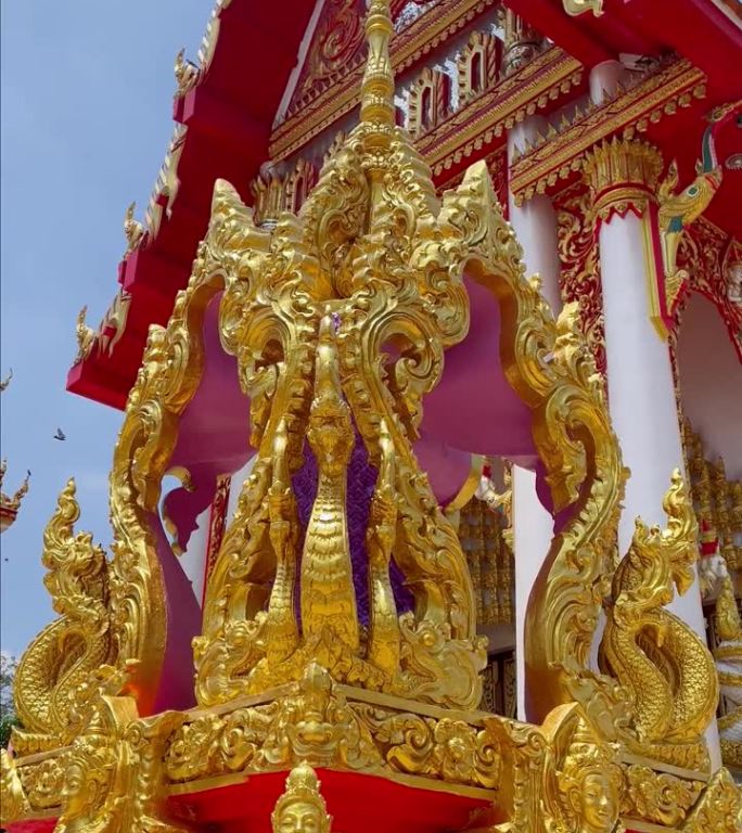 Wat Mai Sa Pratum教堂，位于泰国那空叻差玛省Chok Chai区，是村里练习佛法的地