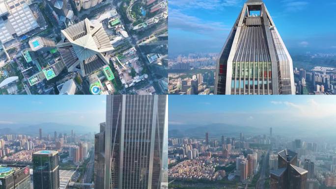 平安金融中心大厦深圳航拍城市地标高楼大厦