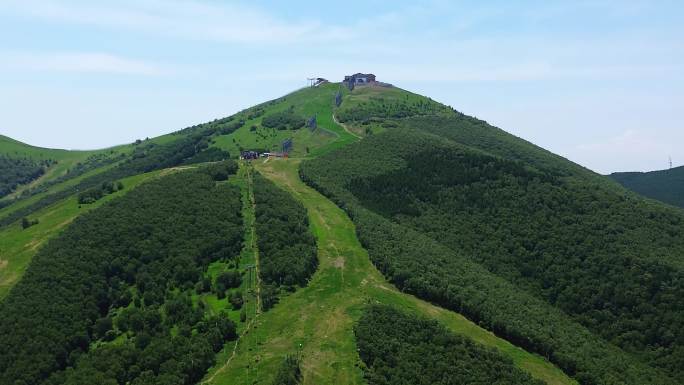 4K航拍短片.张家口太舞滑雪小镇夏日