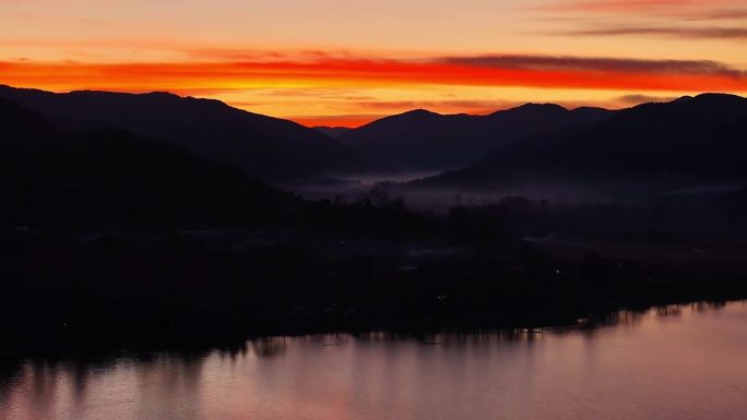 清晨 晨曦 风光 上水