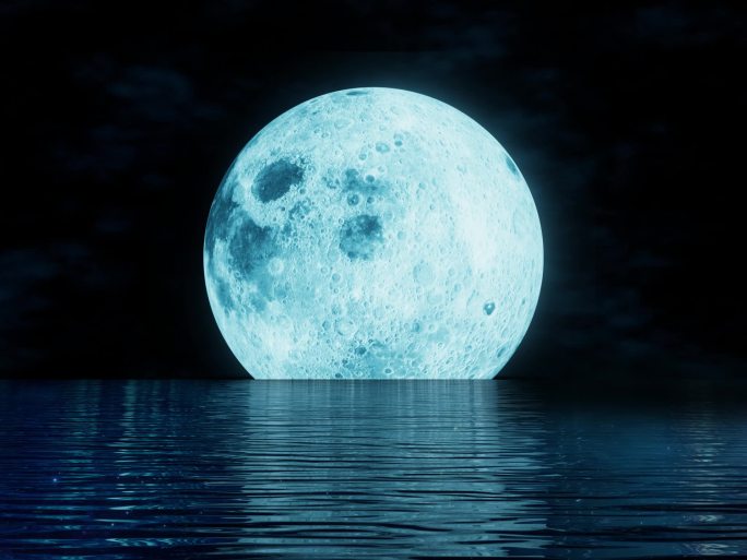 月亮水面