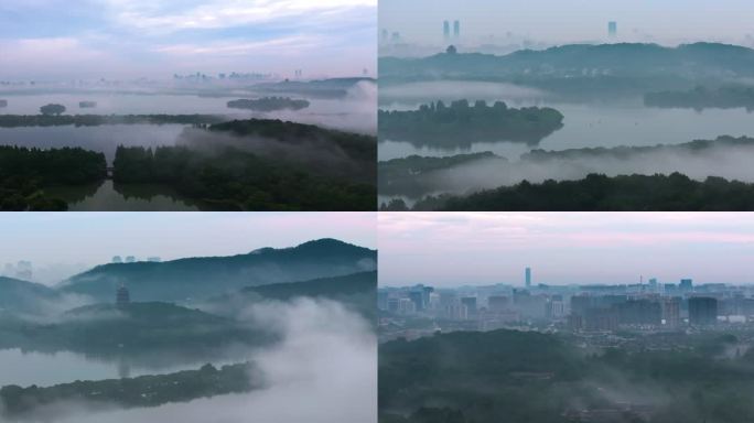 烟雨西湖