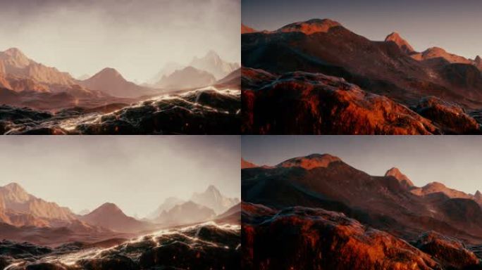 C4D火焰山宽屏