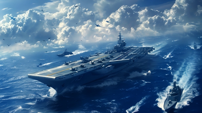 航母舰队巡洋舰驱逐舰护卫舰航空母舰战斗群