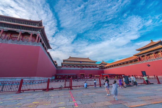 2024北京中轴线故宫博物院午门移动延时