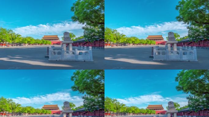 2024北京中轴线故宫博物院午门风光延时