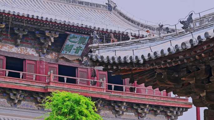 天津蓟县独乐寺观音阁寺庙木构古建筑