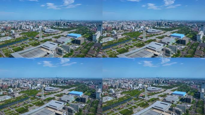 5.4K 北京鸟巢航拍延时奥林匹克公园