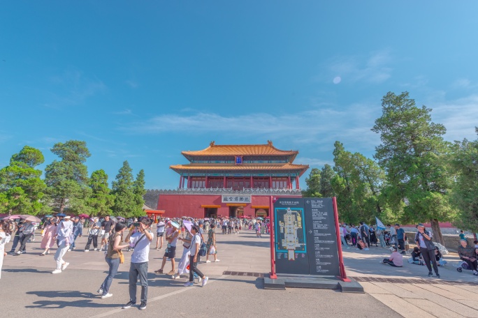 2024北京中轴线紫禁城神武人流延时