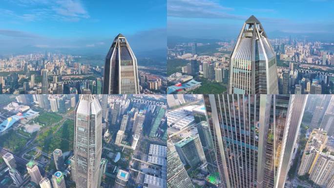 平安金融中心大厦深圳航拍城市地标高楼大厦
