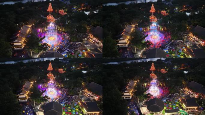 泼水节打水仗傣族风情水上乐园