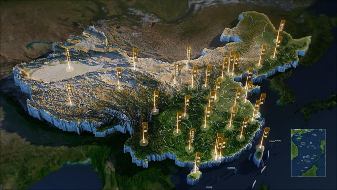 中国全国三维地图2025更新（E3D）