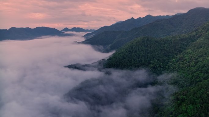 【正版素材】云浮市日出云海航拍0211