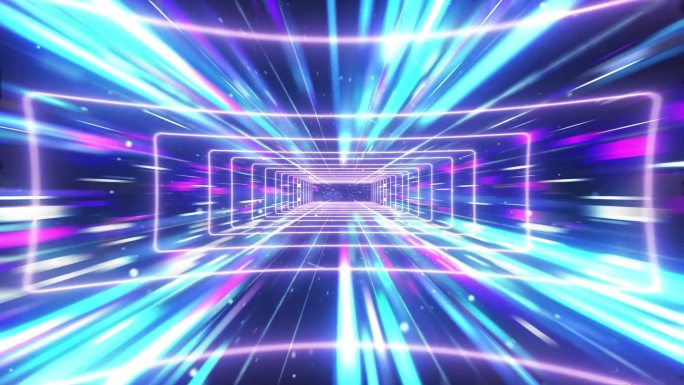 VR眼镜光线穿梭隧道