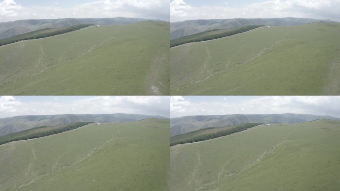 航拍内蒙古呼和浩特圣水梁九龙湾景区