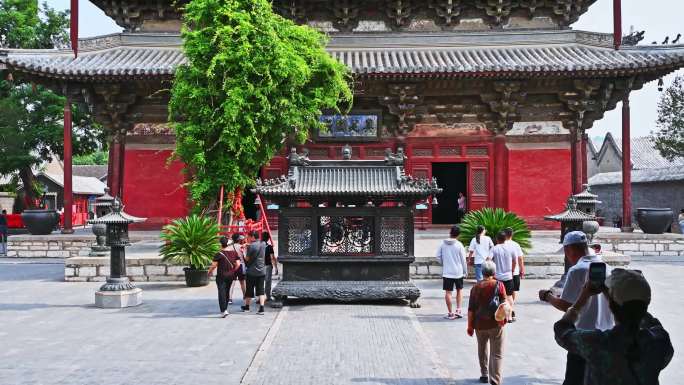 天津蓟县独乐寺观音阁寺庙木构古建筑