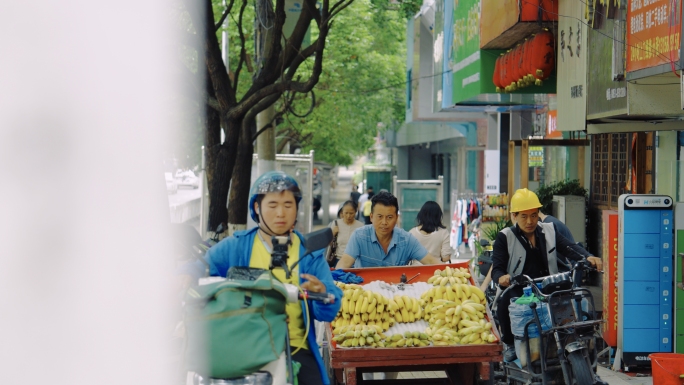 城市烟火气人文老街市井老城区买菜城中村