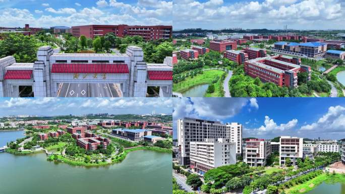 佛山大学仙溪校区航拍素材合集
