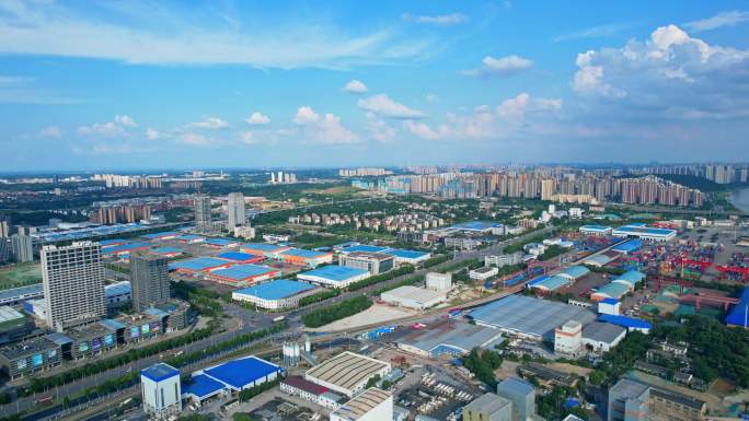 长沙金霞经济贸易开发区全景航拍