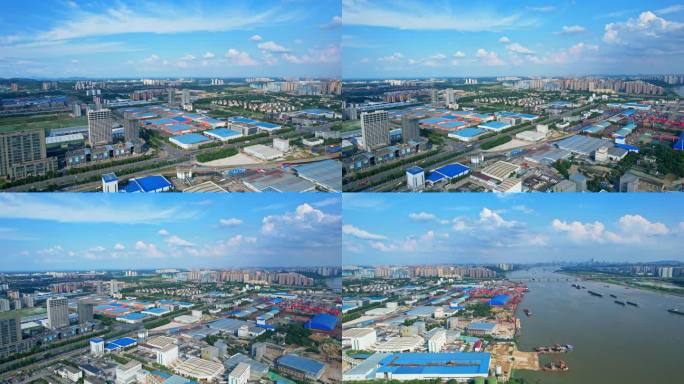 长沙金霞经济贸易开发区全景航拍