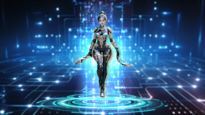 二次元高科技角色出场