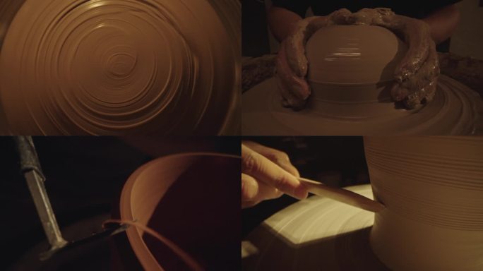陶艺 陶器 非遗 雕刻 手工制作 4K
