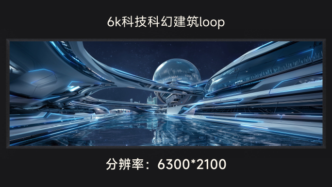 6k科技科幻建筑loop