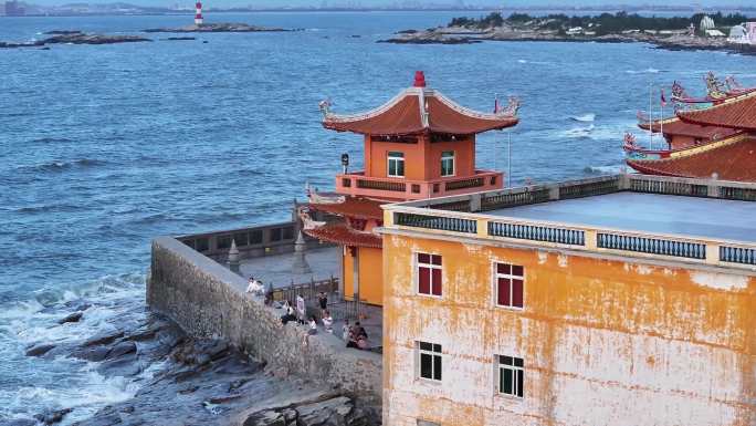 泉州石狮海上寺庙珞珈寺洛伽寺