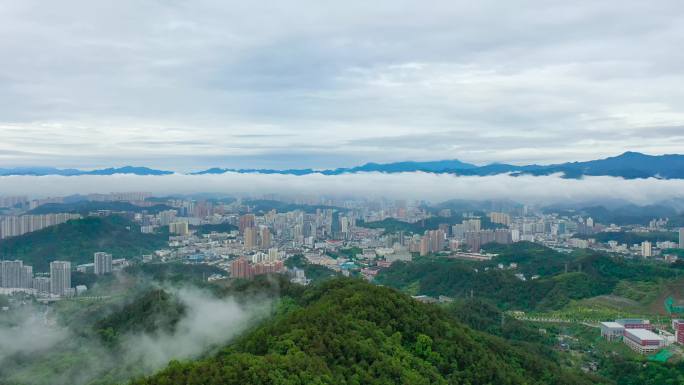 十堰航拍城区