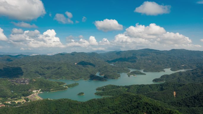 中山｜长江水库｜云雾｜蓝天白云｜日出
