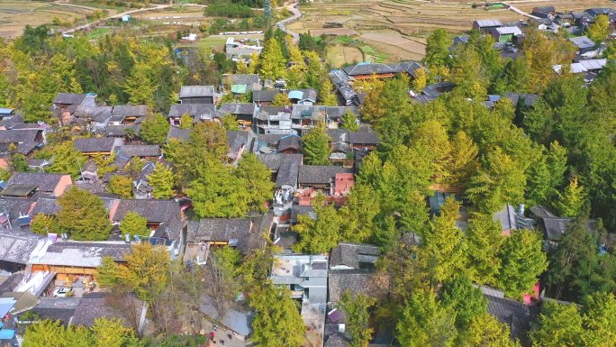 腾冲多景点航拍（银杏村，北海湿地等）