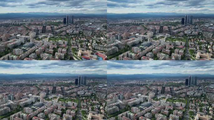 欧洲马德里城市航拍4KD-LOG